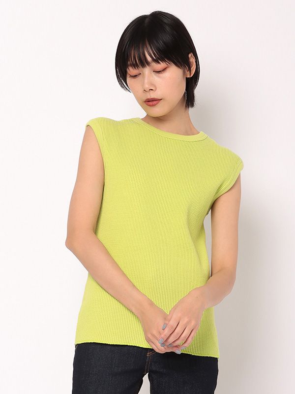 ノースリーブサーマルプルオーバー - GREEN