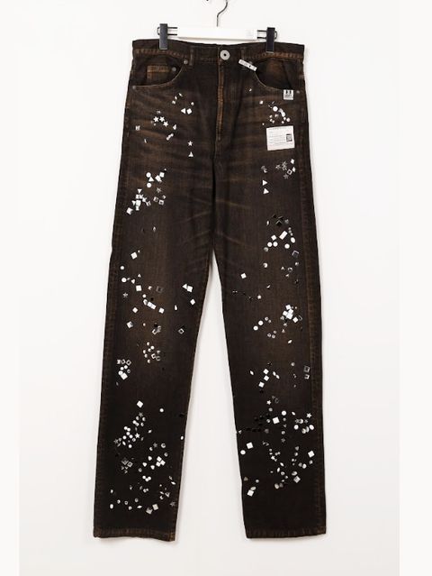 エンベリッシュド ジーンズ - EMBELLISHED JEANS (BLACK)