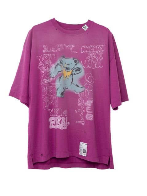 ディストレストTシャツ - Distressed T-shirt - PURPLE