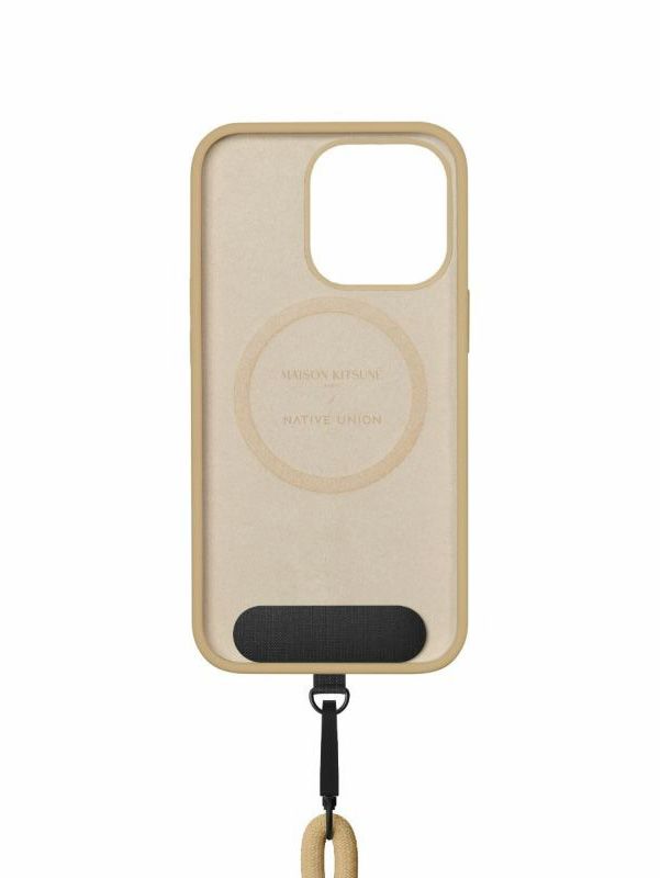 FW2022 TECH COLLECTION FOX HEAD SLING CASE 14 PRO IPHONE SILICON COLLECTION シリコン BEIGE