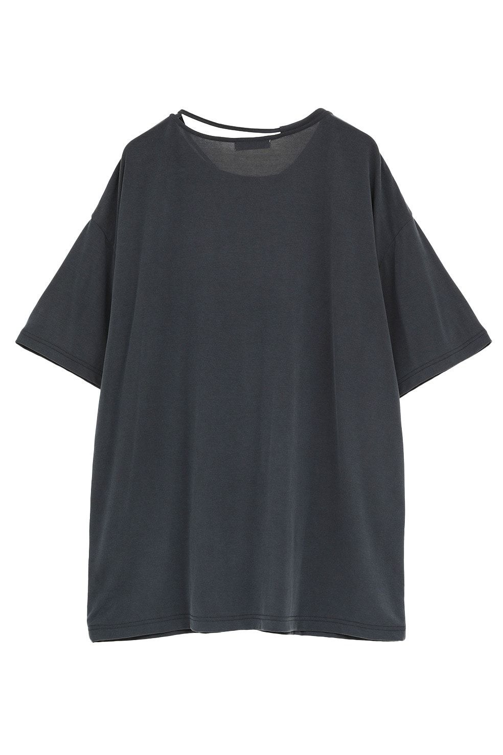 コードカットソー - DROOP THIN CODE SOFT TOPS (BLACK)