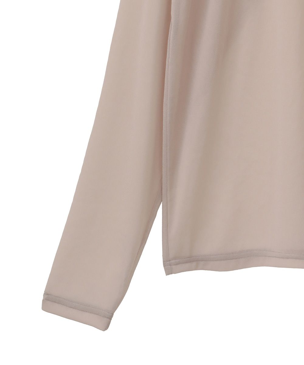 ロングスリーブカットソー - LINE SHEER L/S - IVORY