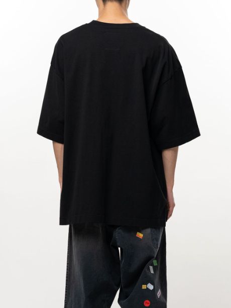 キャット プリント Tシャツ - Cat Printed T-shirt （BLACK)