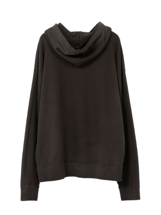 スマイリーフェイスプリントディストレスドフーディー - Smily Face Print Distressed Hoodie