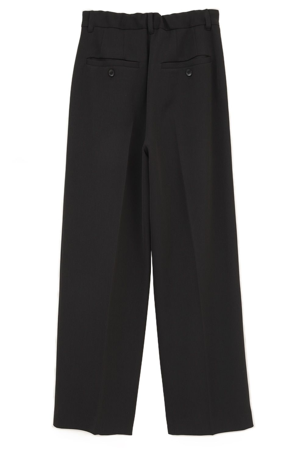 ツーウェイタックストレートパンツ - 2WAY TUCK STRAIGHT PANTS (BLACK)