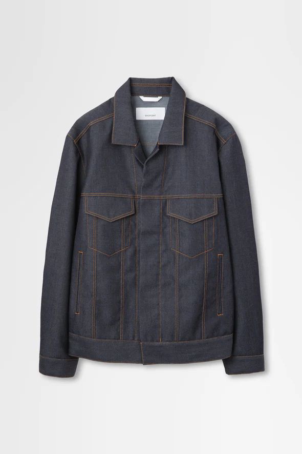 ウールデニムジャケット - ddenim jacket in wool denim （INDIGO)