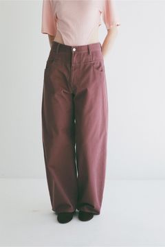ローウエストバレルパンツ -  LOW WAIST BARREL PANTS (PURPLE)