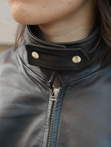 【26SS】レザードリズラーブルゾン -  LEATHER DRIZZLER JACKET - BLACK