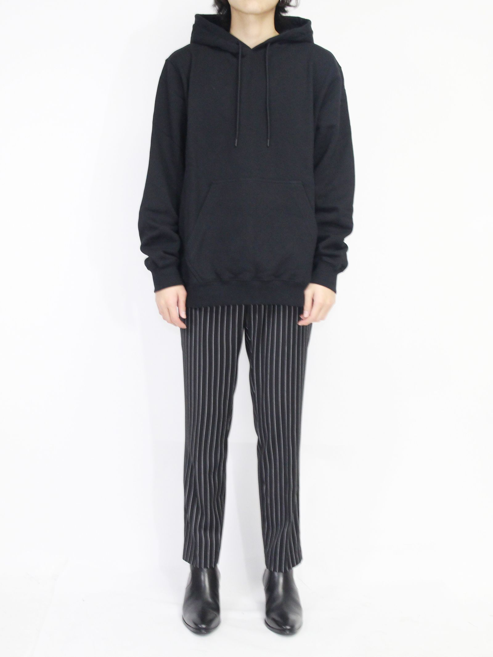 ロゴ フーディ - FELPA CON CAPPUCCIO LOGATO MSGM - BLACK