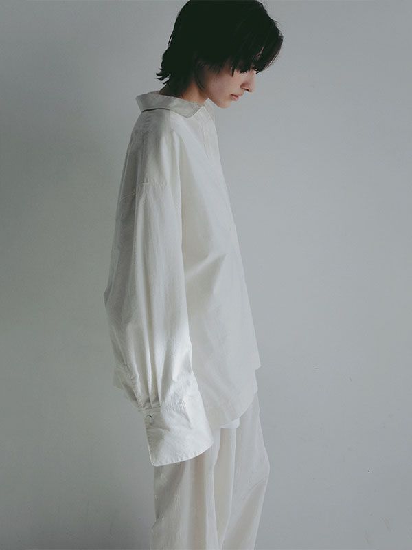 コットンシルクスキッパーシャツ - OFF WHITE