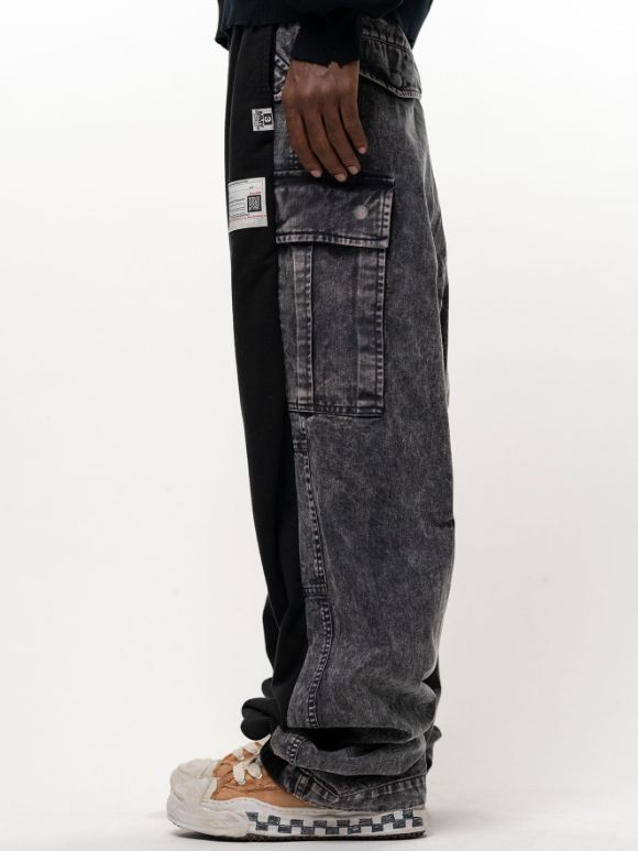 コンバインド ミリタリー スウェットパンツ - Combined Military Sweat Pants (BLACK)