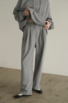 ツー タック スウェットパンツ - TWO TUCK SWEAT PANTS - GREY