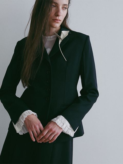 SANTEウエストシェイプテーラージャケット (NAVY)