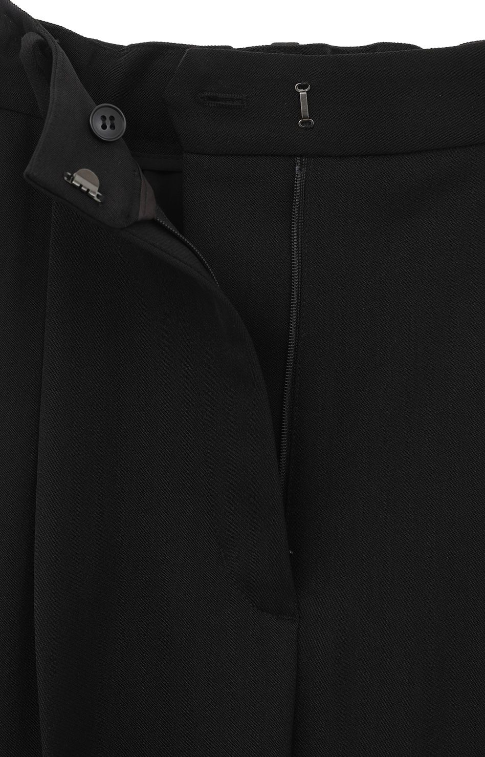 タックストレートパンツ -  2WAY TUCK STRAIGHT PANTS - BLACK