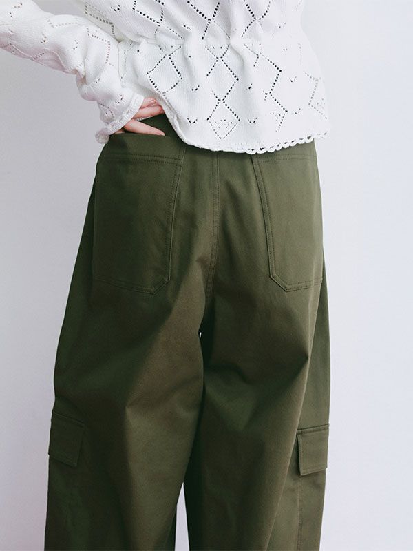 チノクロススティフカーゴパンツ (KHAKI)