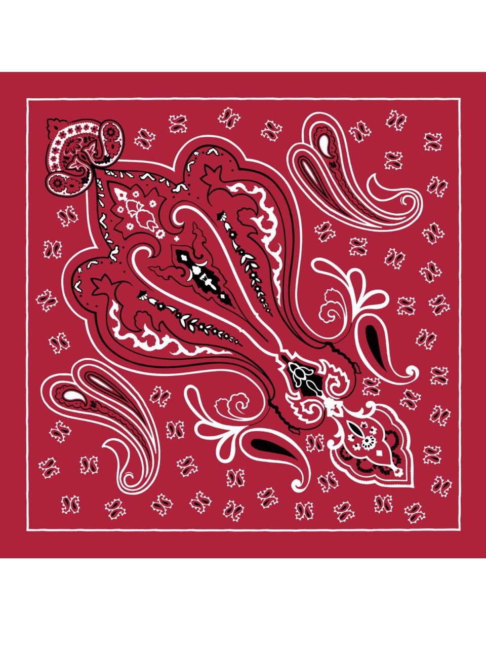 【Pamila】バンダナ / スカーフ （RED HELL） 65×65cm