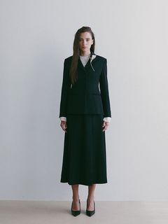 SANTE タックAラインスカート (NAVY)