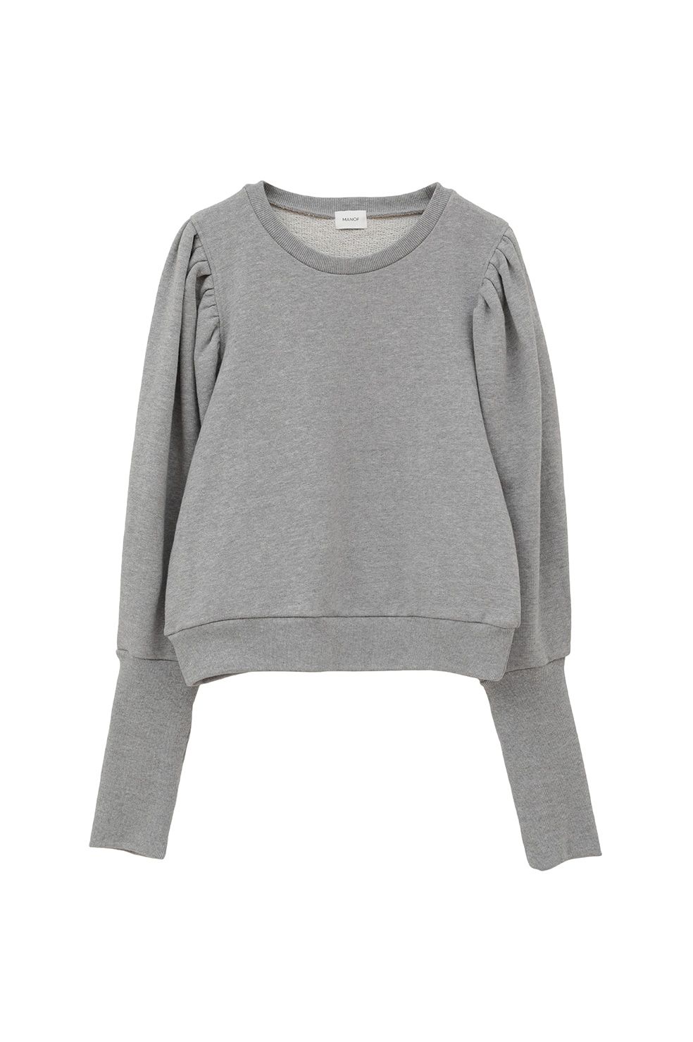パフスリーブ スウェット - VOLUME PUFF SLEEVE SWEAT (GRAY)