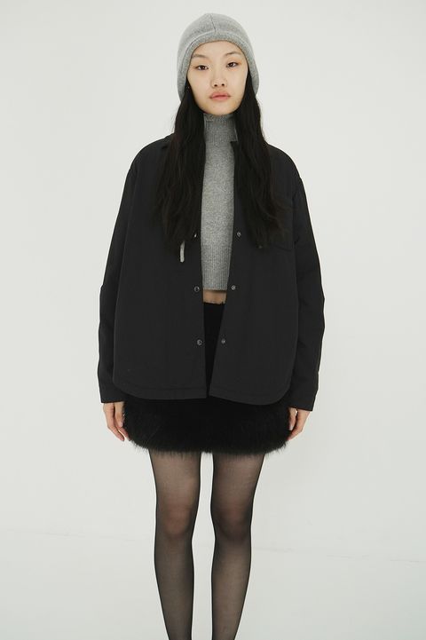 パッカブルシャツジャケット -  PACKABLE PADDED SHIRTS (BLACK)