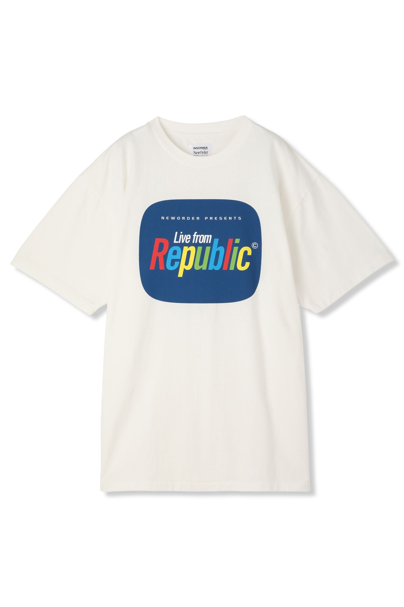 × NEW ORDER LIVE FROM REPUBLIC TEE (WHITE) - プリントティーシャツ
