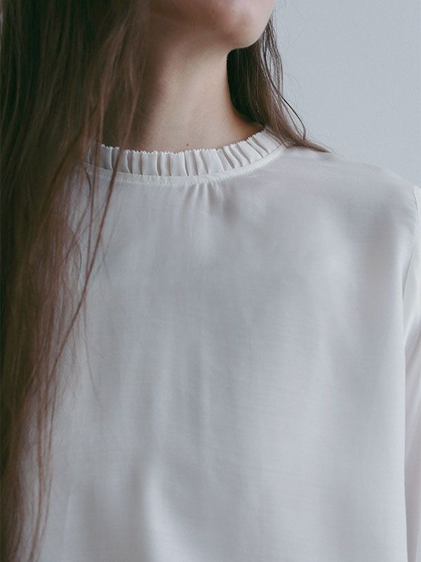 SANTEカフプリーツシャツ (WHITE)