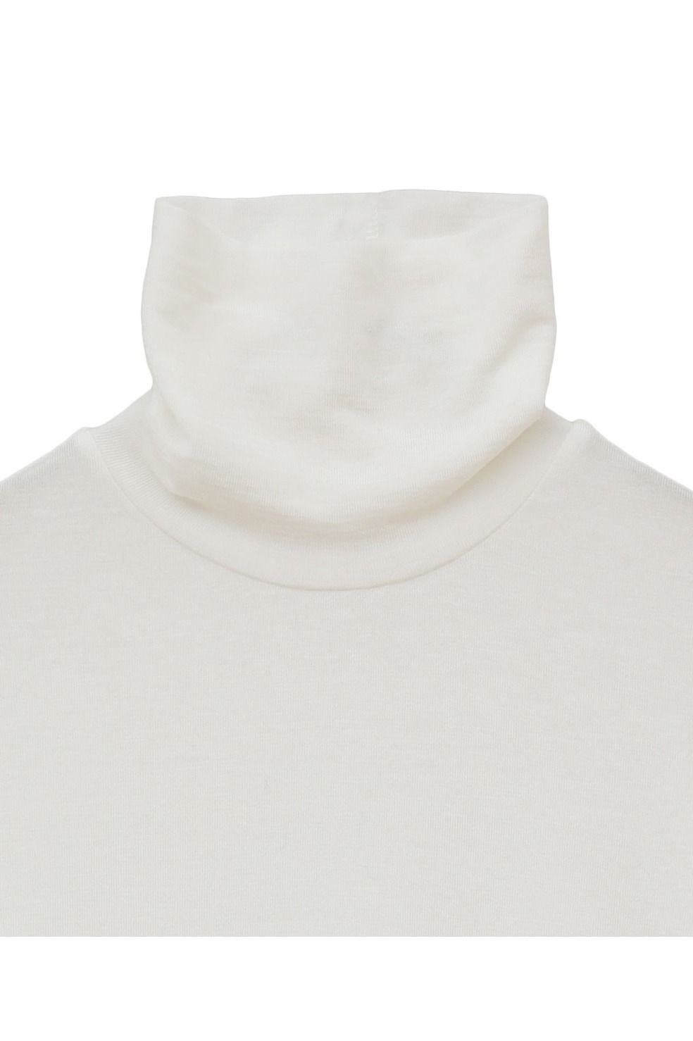 カシミヤ混タートルネックカットソー | COMFORTABLE TURTLE TOPS (WHITE)