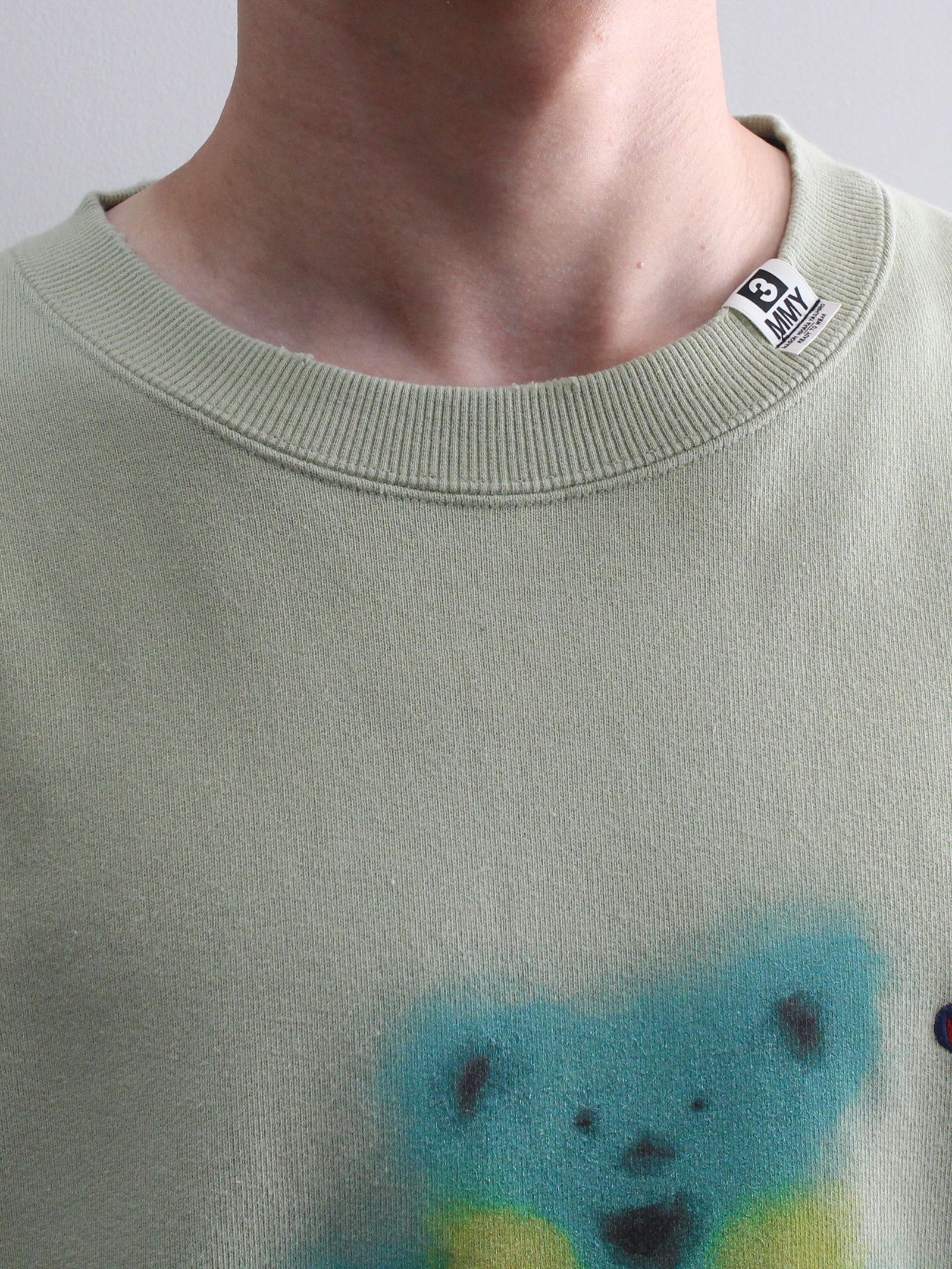 ディストレストプルオーバー - Distressed Pullover - GREEN