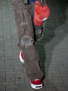 KAMIYA - ボロペインターパンツ - BORO PAINTER PANTS - GREY KAMIYA - ボロペインターパンツ - BORO PAINTER PANTS - GREY