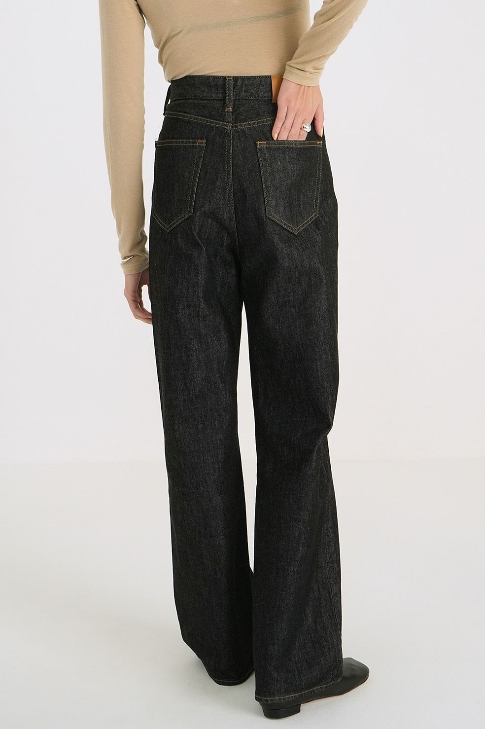 新品未使用タグ付きクラネパンツ　2万6400円 CLANE - セコンドデニムパンツ ライトブラック - SECOND DENIM
