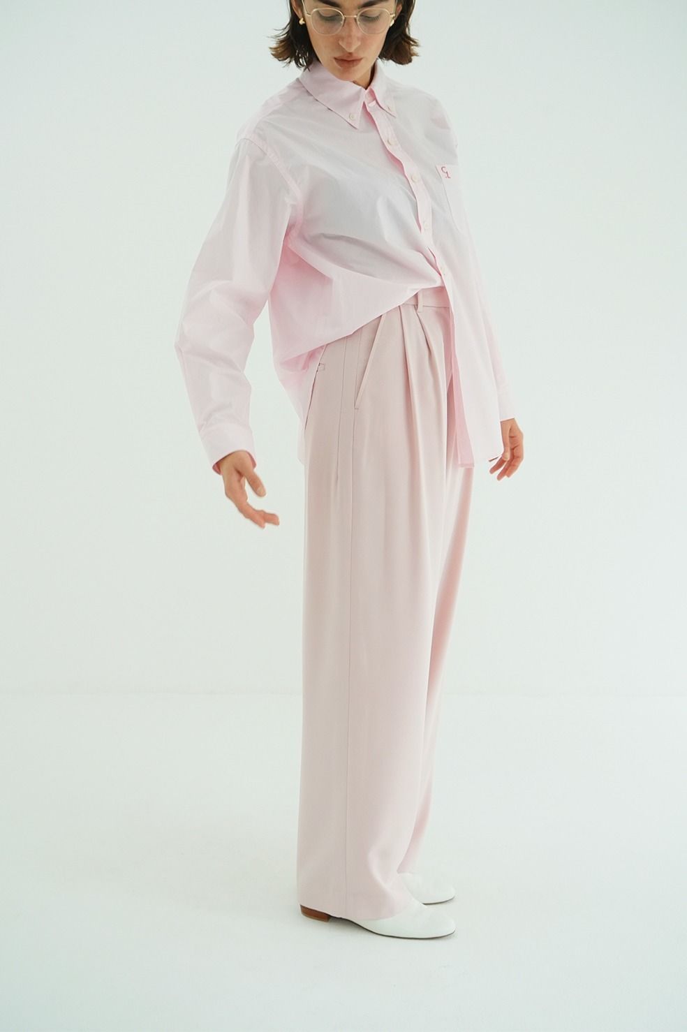 【26SS】 ベーシックタックパンツ -  BASIC TUCK PANTS (PINK)