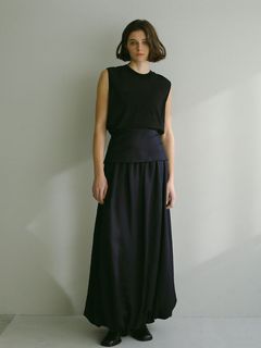 ノースリーブシアープルオーバー - NAVY