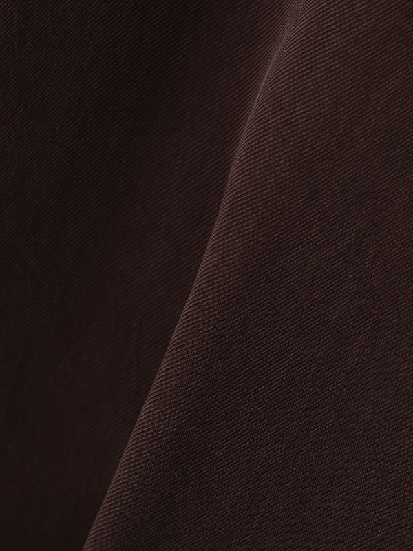 オープンネックキュプラシャツ (BROWN)