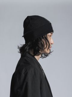 ニット帽 -  A/BLACK