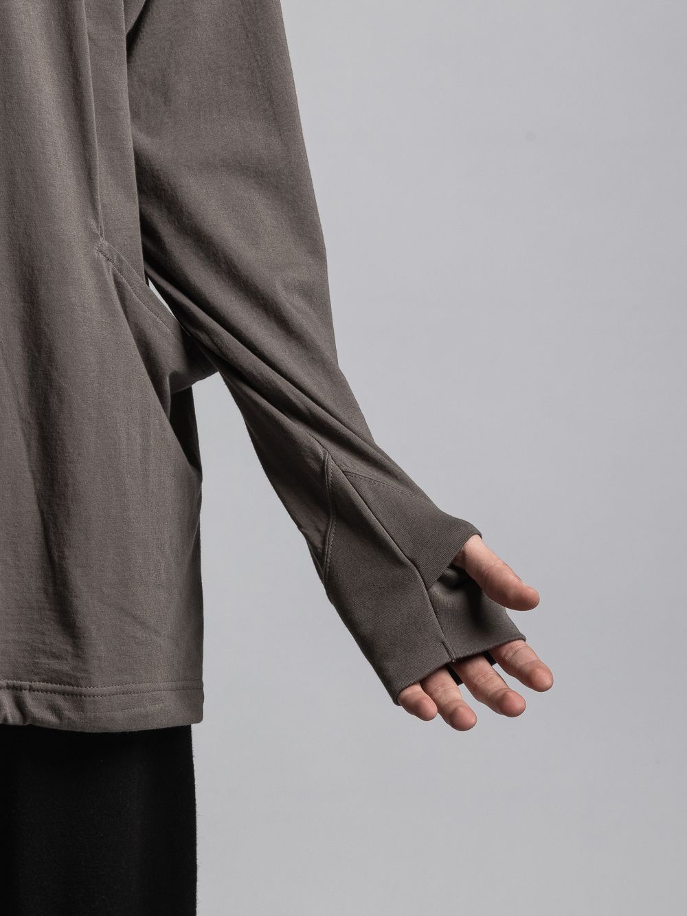 タートルネックカッソー - 40/- soft jersey Turtle necked T KHAKI
