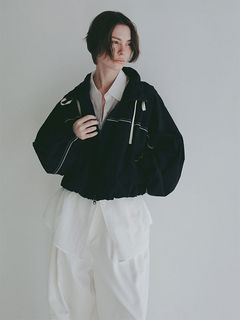 バルーンヘムコンビブルゾン (NAVY)