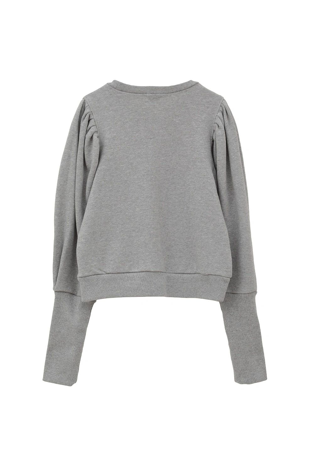 パフスリーブ スウェット - VOLUME PUFF SLEEVE SWEAT (GRAY)