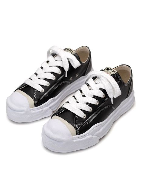 "ハンク" レザー ローカット オリジナルソール スニーカー - HANK LOW LEATHER SNEAKER / ブラック - A05FW704