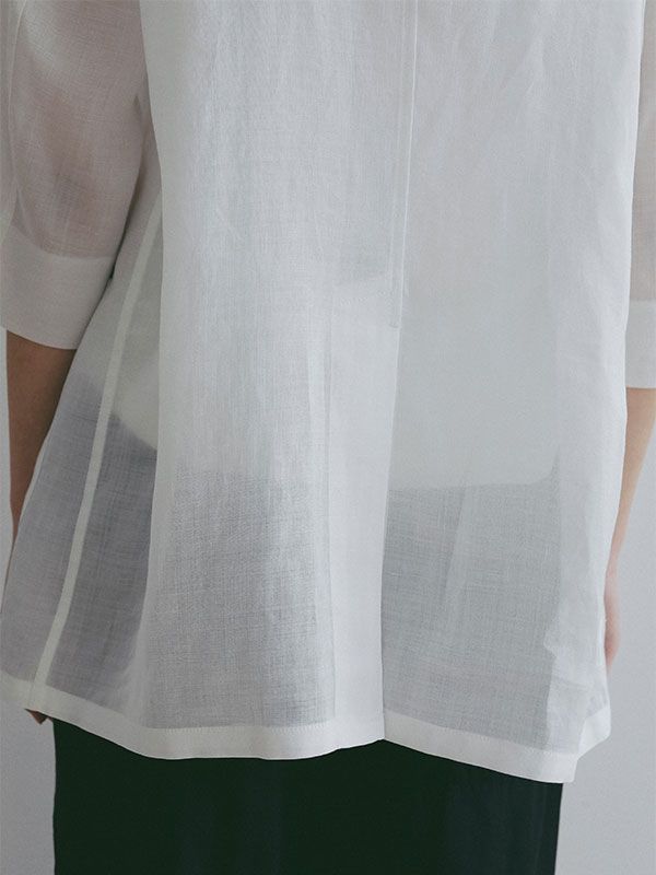 クールタッチハーフスリーブジャケット（WHITE)