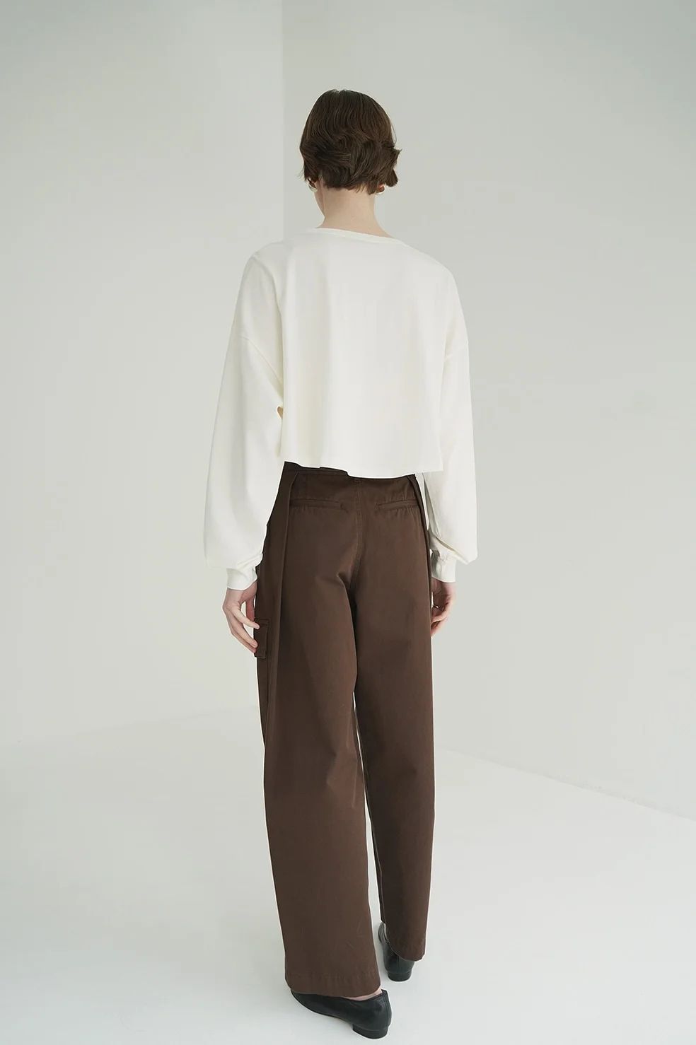 ピグメントショートトップス  -  PIGMENT SHORT TOPS (WHITE)