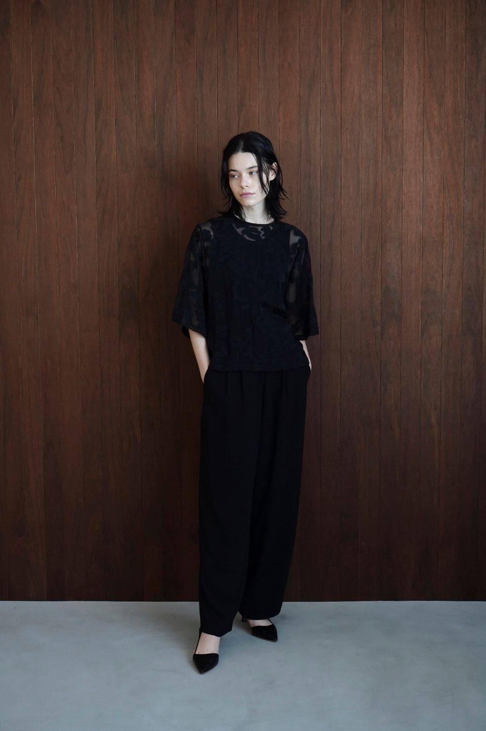 CLANE - 【23SS】 ベーシック タック パンツ - BLACK | ADDICT WEB SHOP