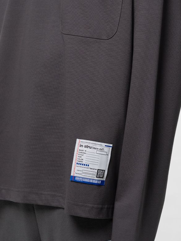 ポケットロングスリーブカットソー - POKET LS TEE - D/GREY