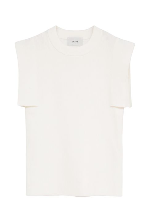 【26SS】 スクエアスリーブニットトップス - SQUARE SLEEVE KNIT TOPS (IVORY)