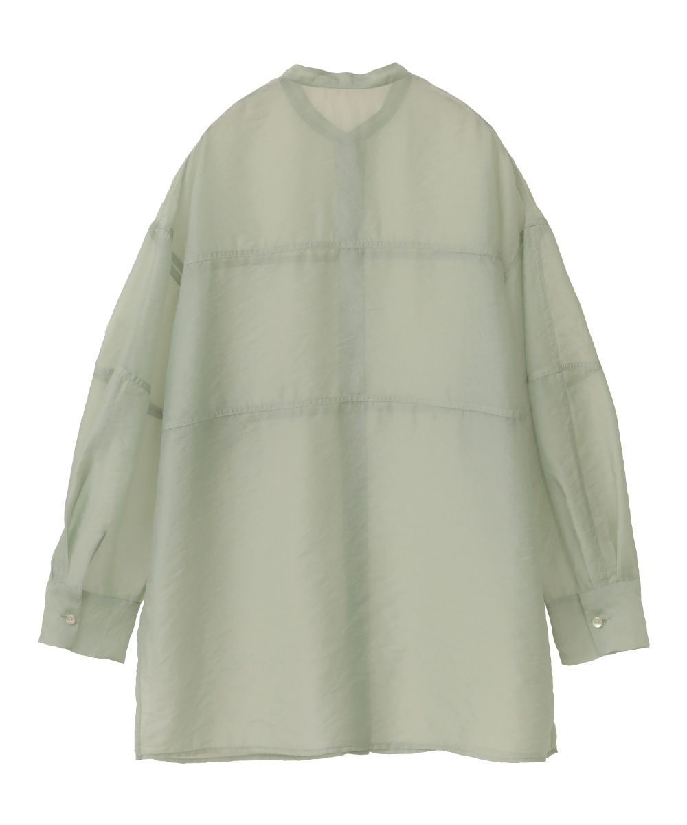 CLANE - シースルーシャツ - SWITCH SHEER SHIRT - YELLOW | ADDICT ...