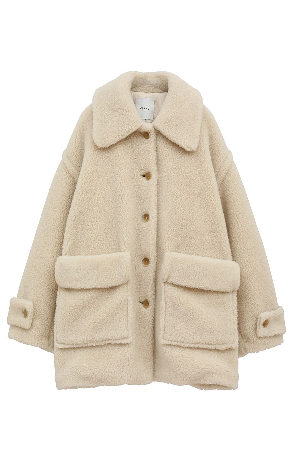 ラージポケット ボア オーバーコート - RIDGE POCKET BOA OVER COAT - IVORY