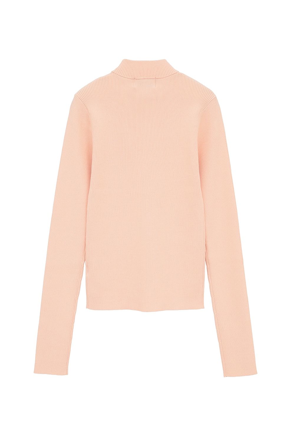 【26AW】 ハイネックリブニットトップス -  H/N RIB KNIT TOPS （PINK）