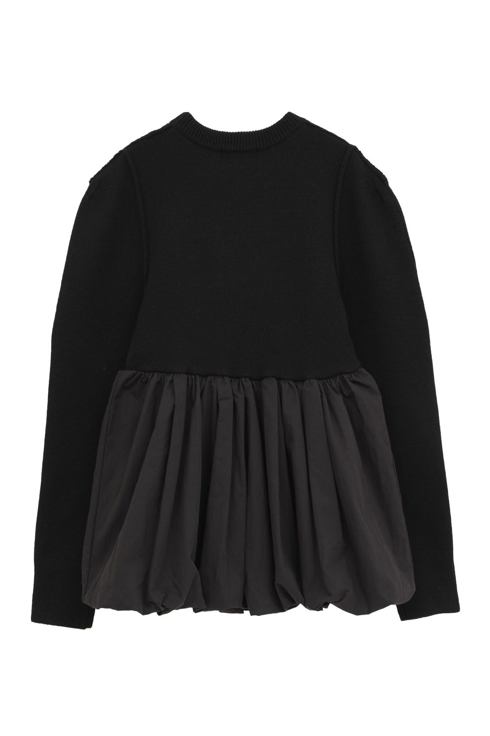 ドッキングニットトップス |  DOCKING POWERSHOULDER KNIT TOPS (BLACK)