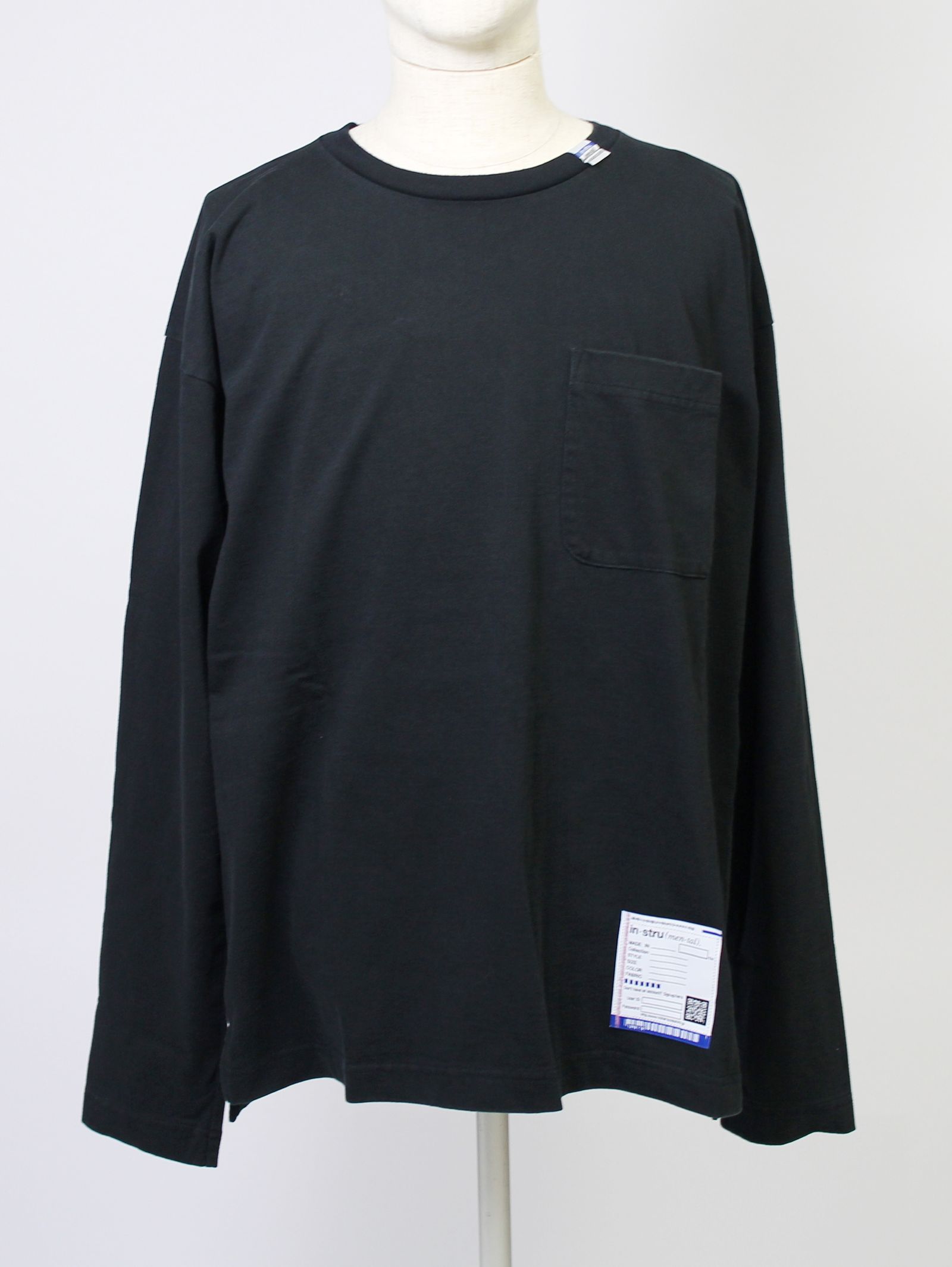 in・stru(men-tal). ヘビーウェイトロングスリ―ブカットソー - Heavy Weight L/S T-shirt - BLACK