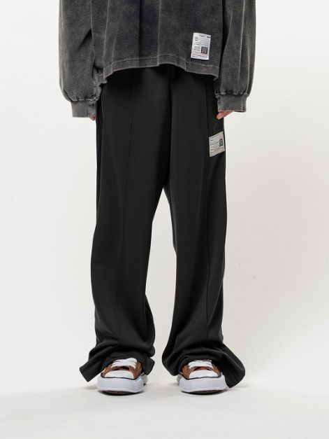 フォールデッド トラックパンツ - Folded Track Pants （BLACK)