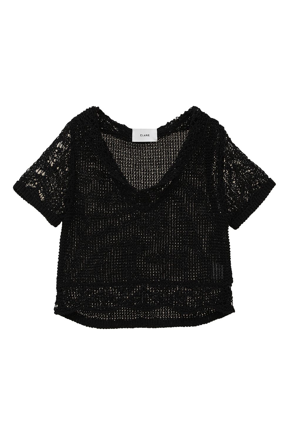 クラネ CLANE クロップド クロシェ ニット トップス CROPPED CROCHET KNIT TOPS 【2025 新作】 CLANE - クロップドニットトップス - CROPPED CROCHET KNIT TOPS