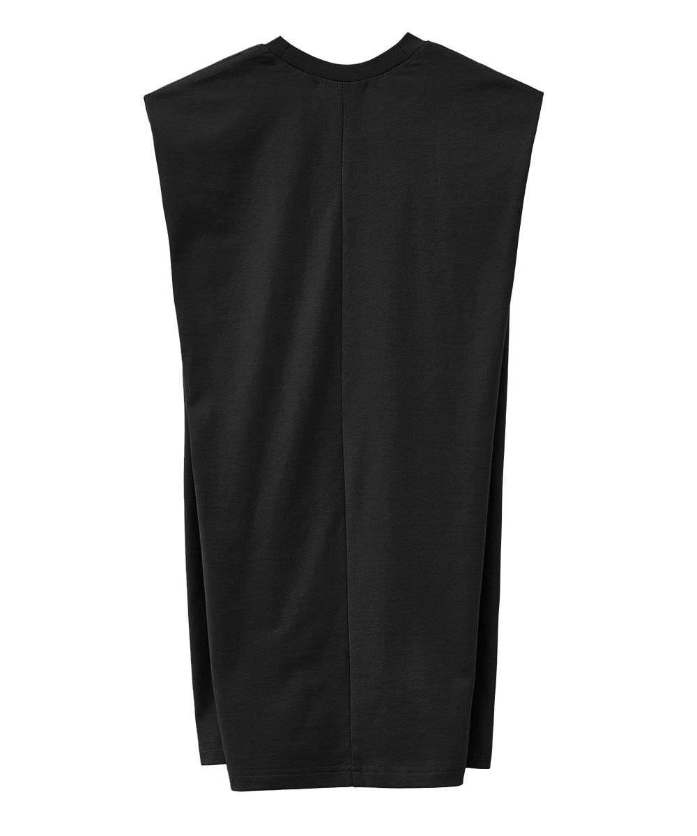 ノースリーブトップス - POWER SHOULDER TOPS - BLACK